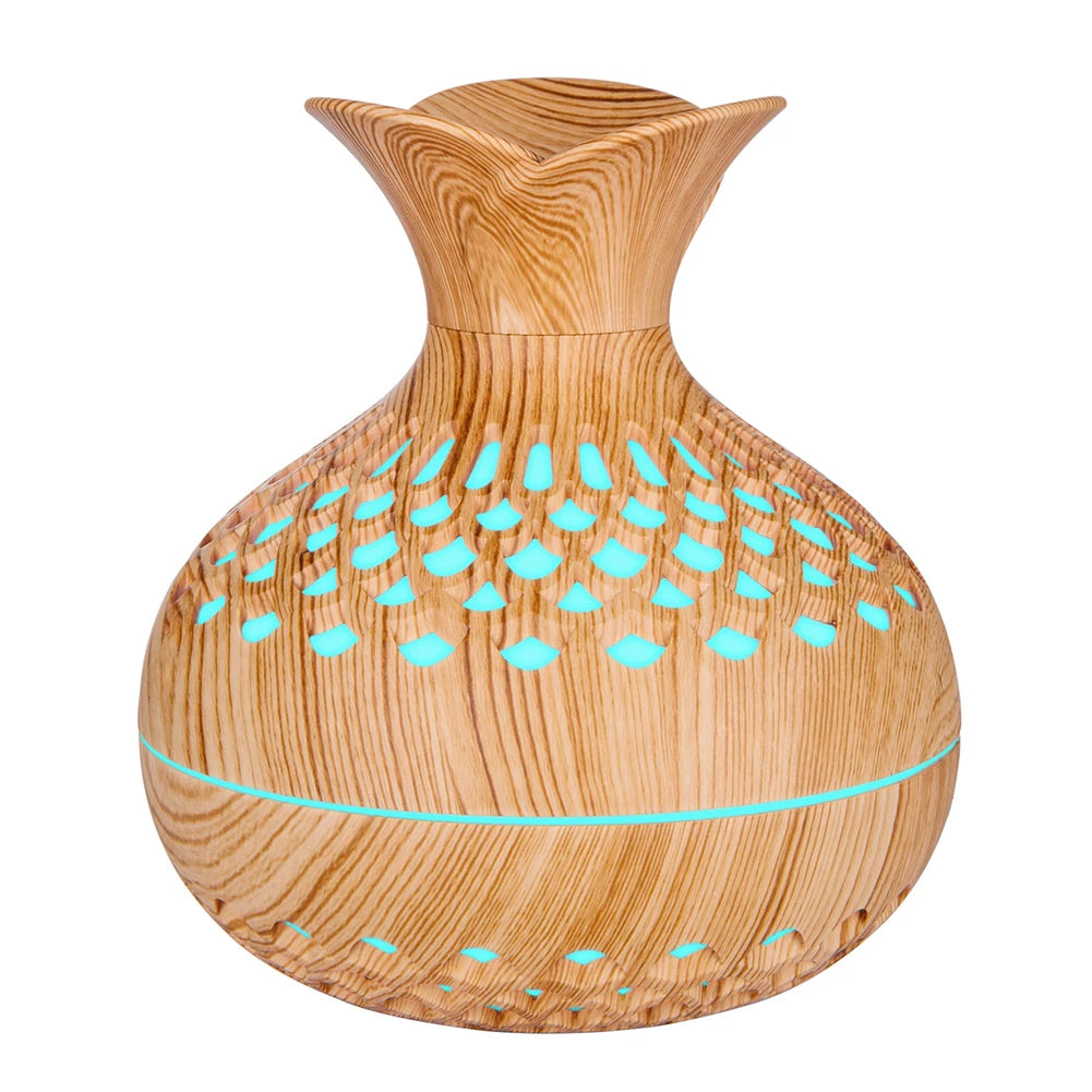 Lincorx™ Wood Grain Flower Humidifier