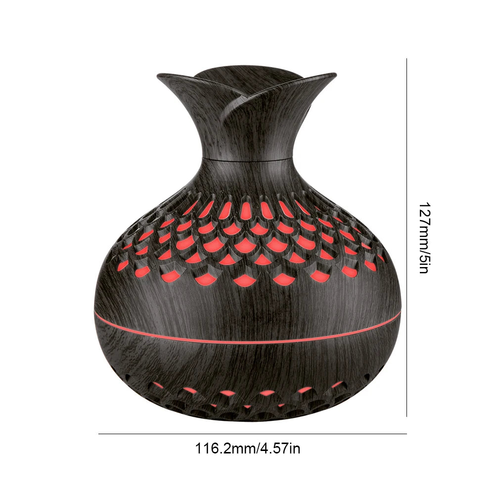 Lincorx™ Wood Grain Flower Humidifier