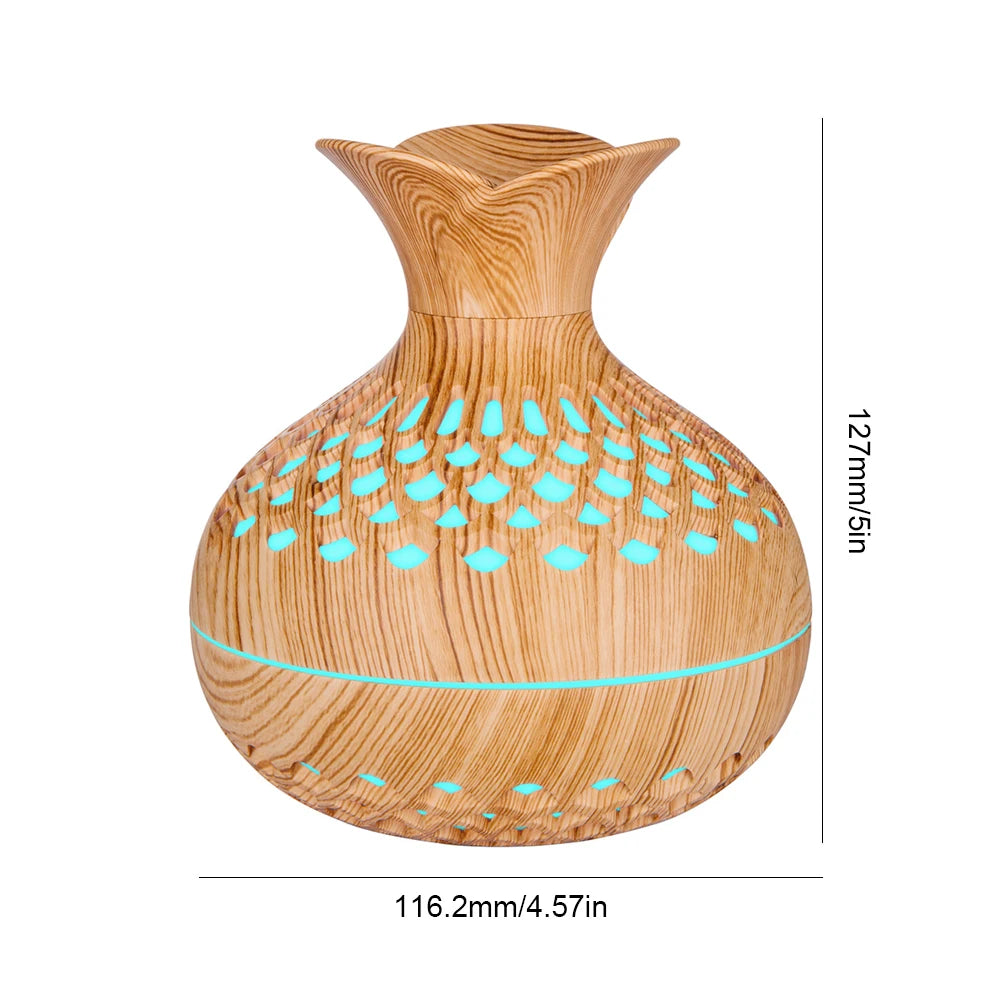 Lincorx™ Wood Grain Flower Humidifier